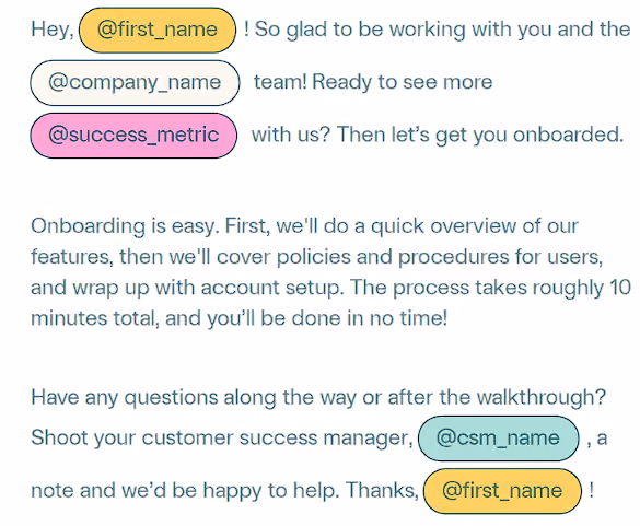 Get customers excited for the onboarding process with a personal video