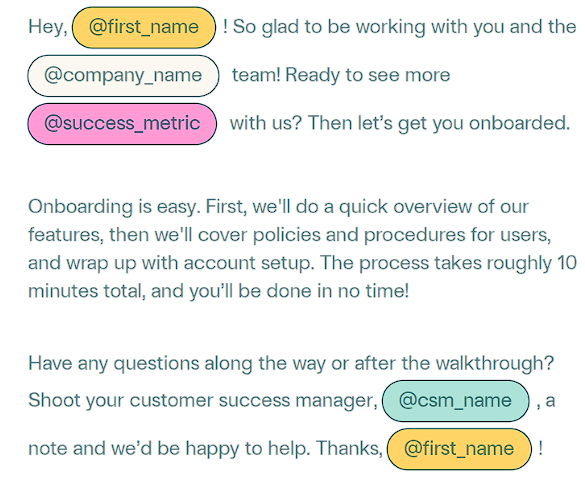 Get customers excited for the onboarding process with a personal video