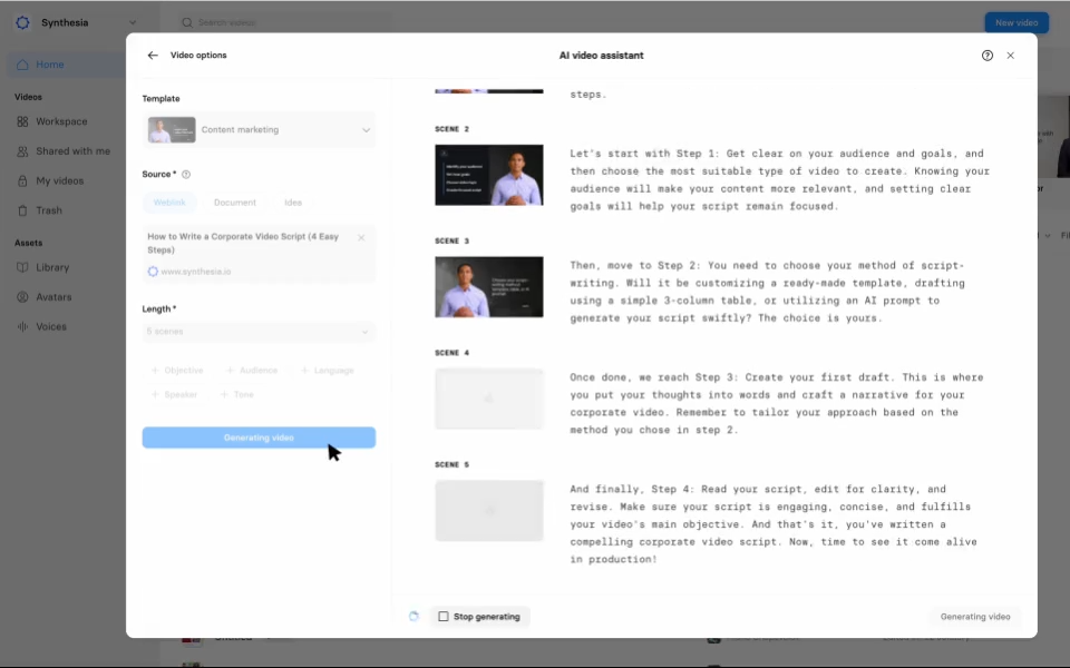 synthesia video assistant