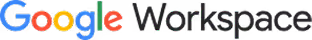 Google Workspace logo with colorful Google lettering and gray Workspace text.