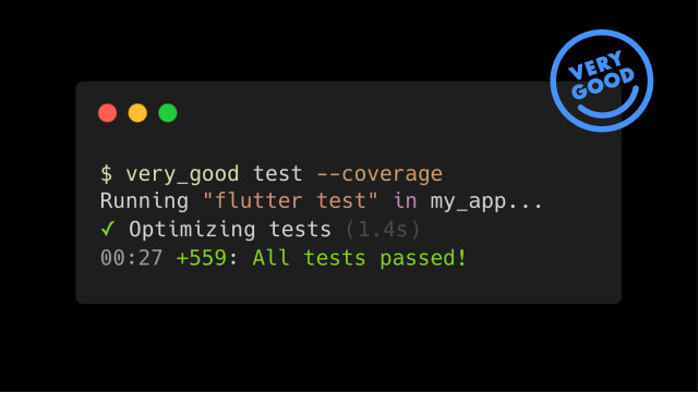 Supercharge your Flutter tests with Very Good CLI
