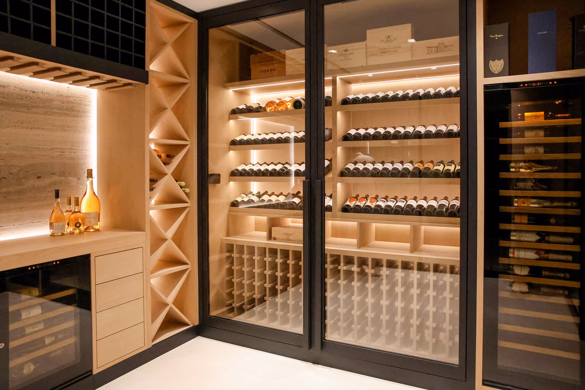 Bespoke Wine Room with EuroCave Wine Cabinets