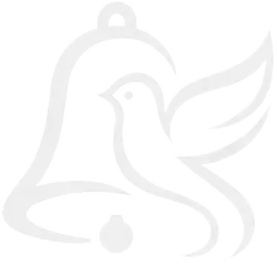 Logo du Carillon de Morgins représentant une colombe et une cloche