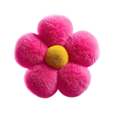 A pink flower with a yellow center.