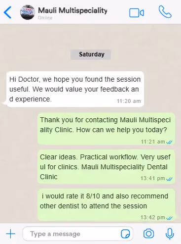 AI Dentistry blueprint webinar patient testimonial