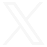 White stylized X letter on a black background.