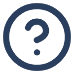 Blue question mark inside a blue circle on a white background.