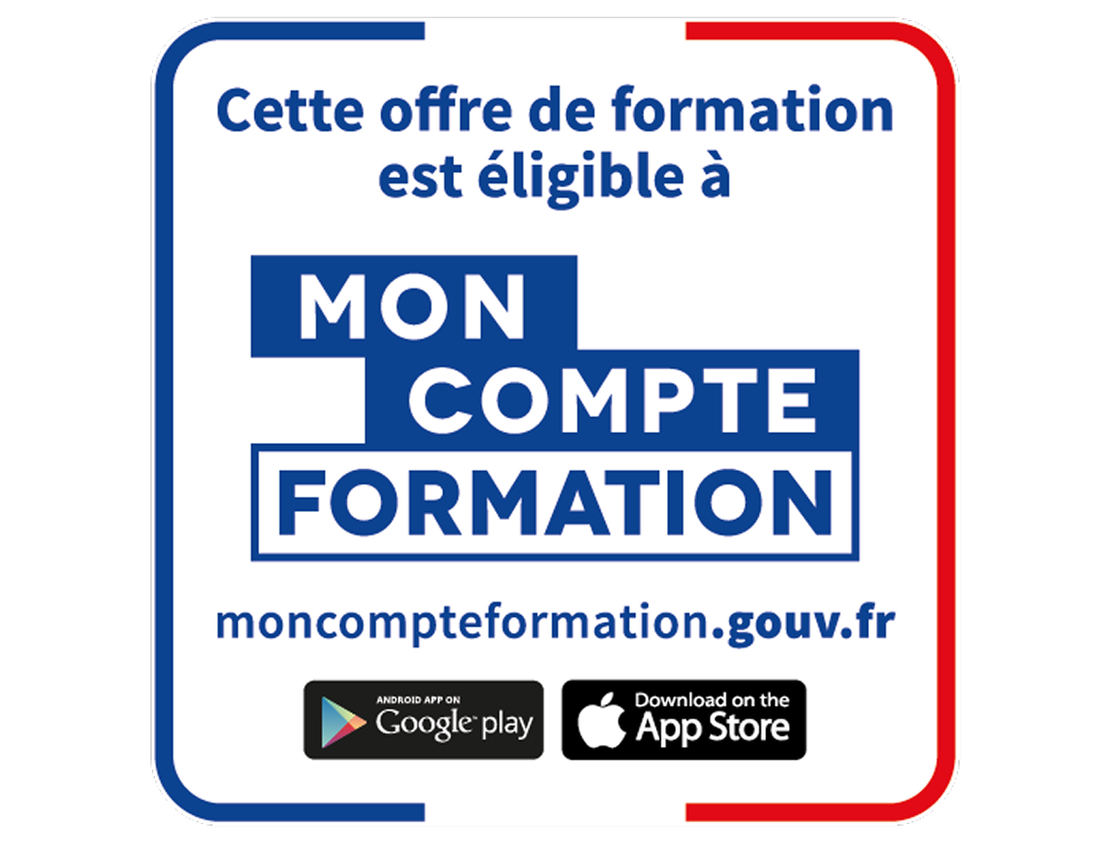 Cette offre de formation est éligible à Mon compte formation" à retrouver sur moncompteformation.gouv.fr