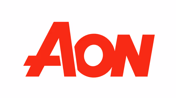 AON company logo in bold red letters.