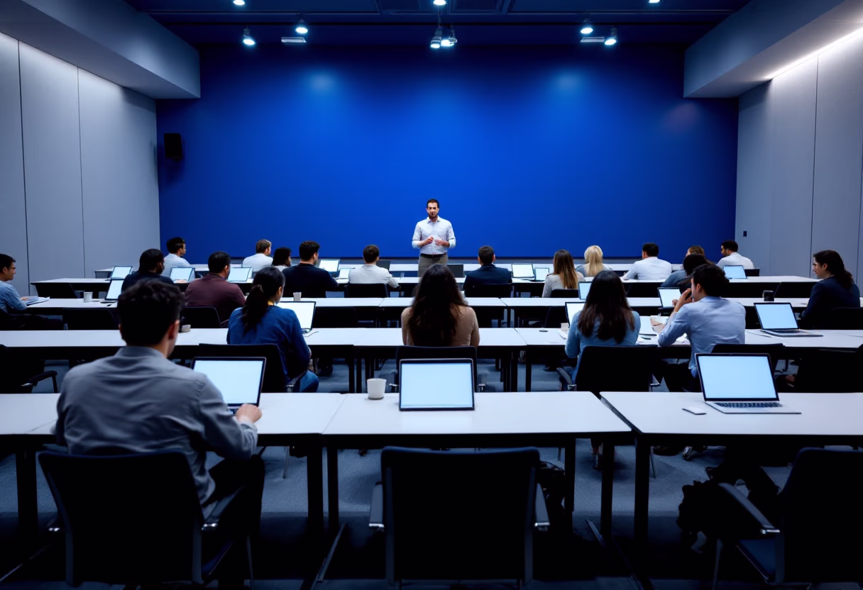 image of a classroom lecture on ai