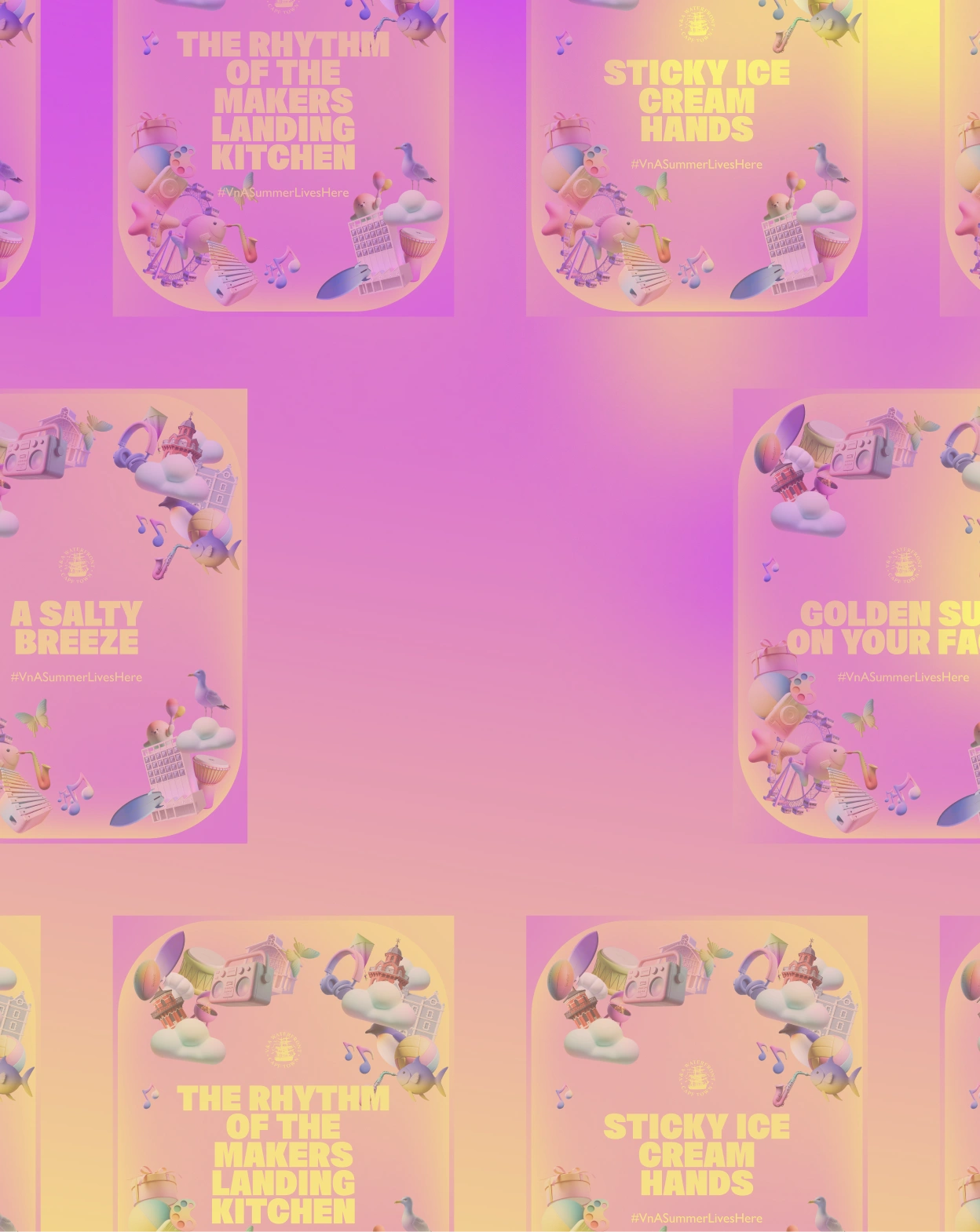 A group of previous Summer Feeling Winner Posts.