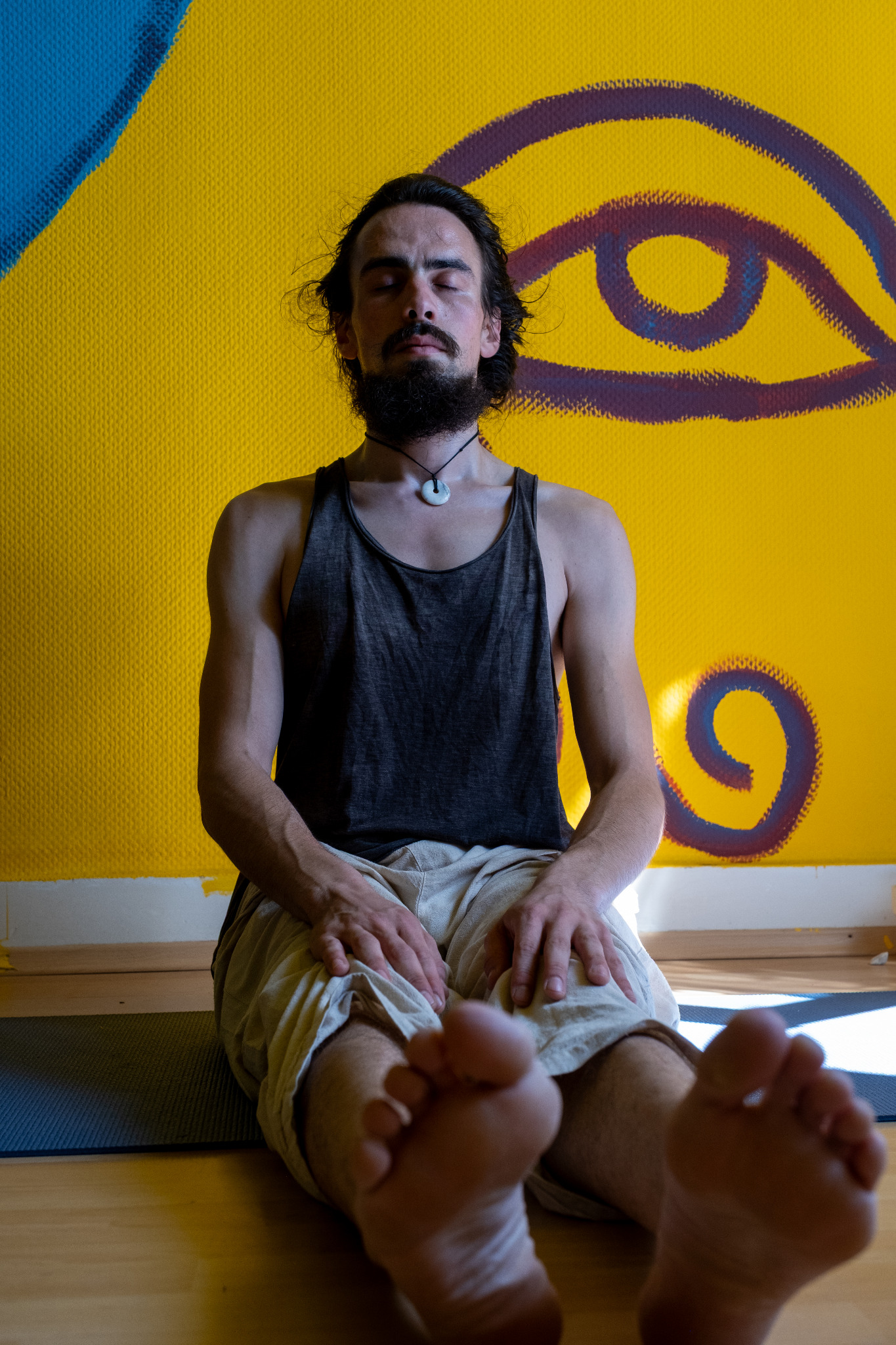 [background image] yoga studio interior