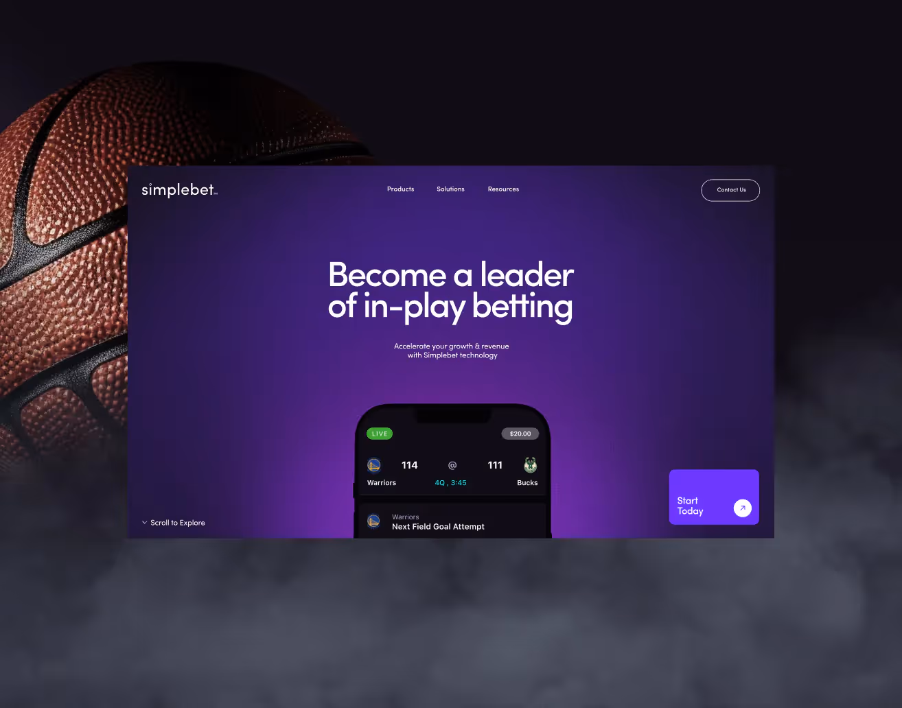 Screenshot of the brand's website