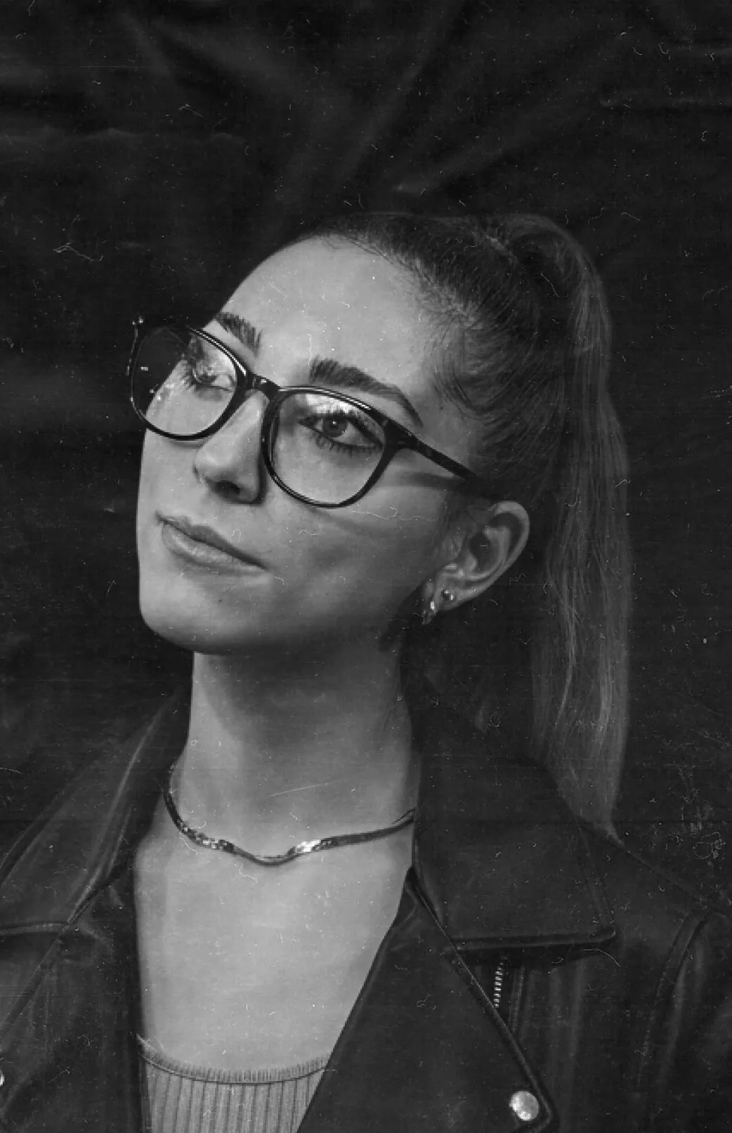 Team member headshot in black and white