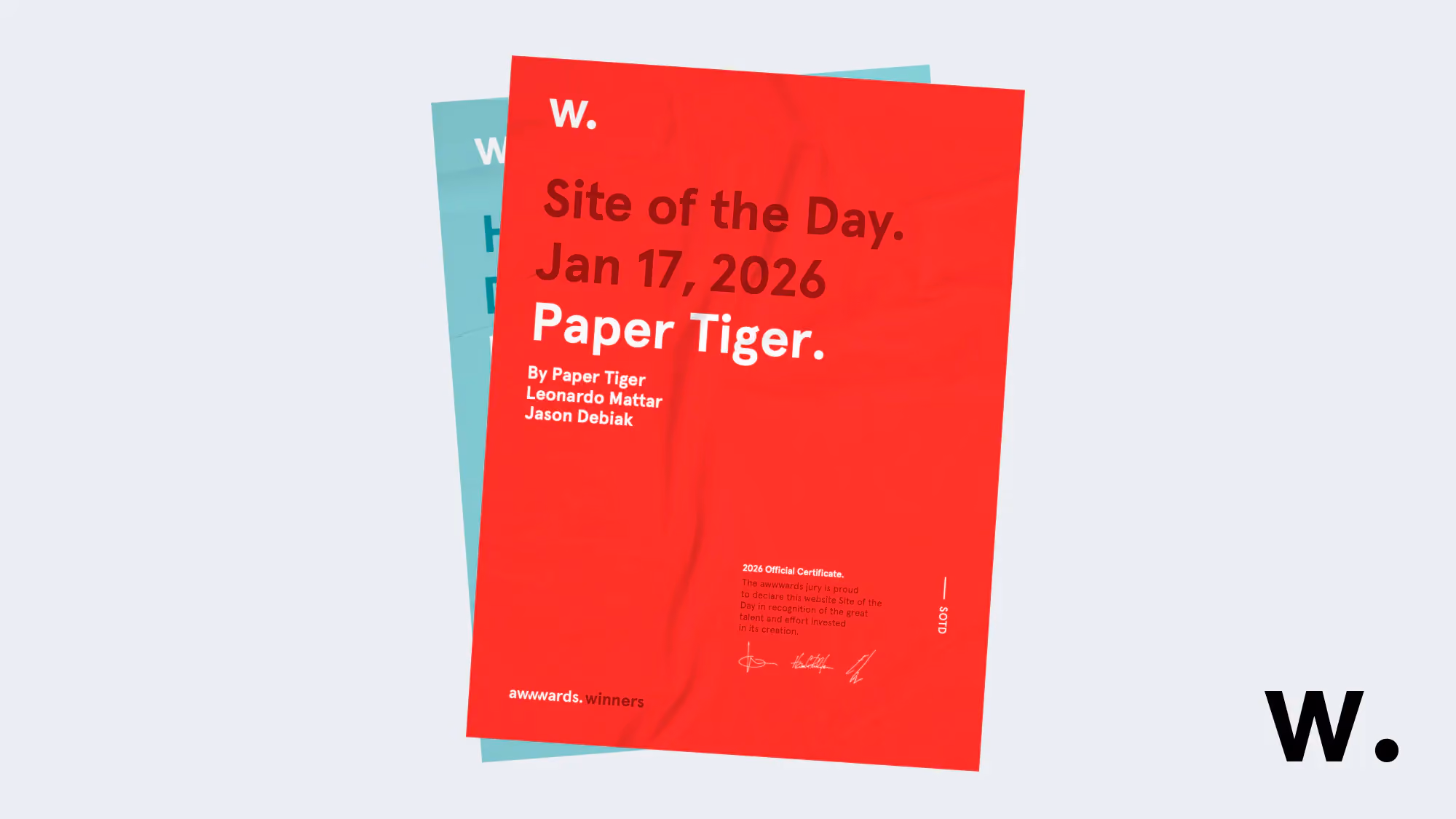 Paper Tiger Wins Awwwards Site of the Day for Website Redesign