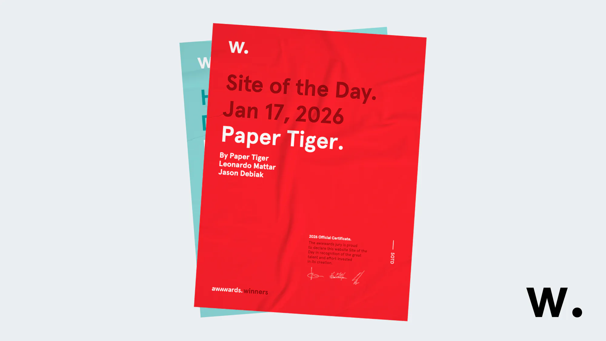 Paper Tiger Wins Awwwards Site of the Day for Website Redesign