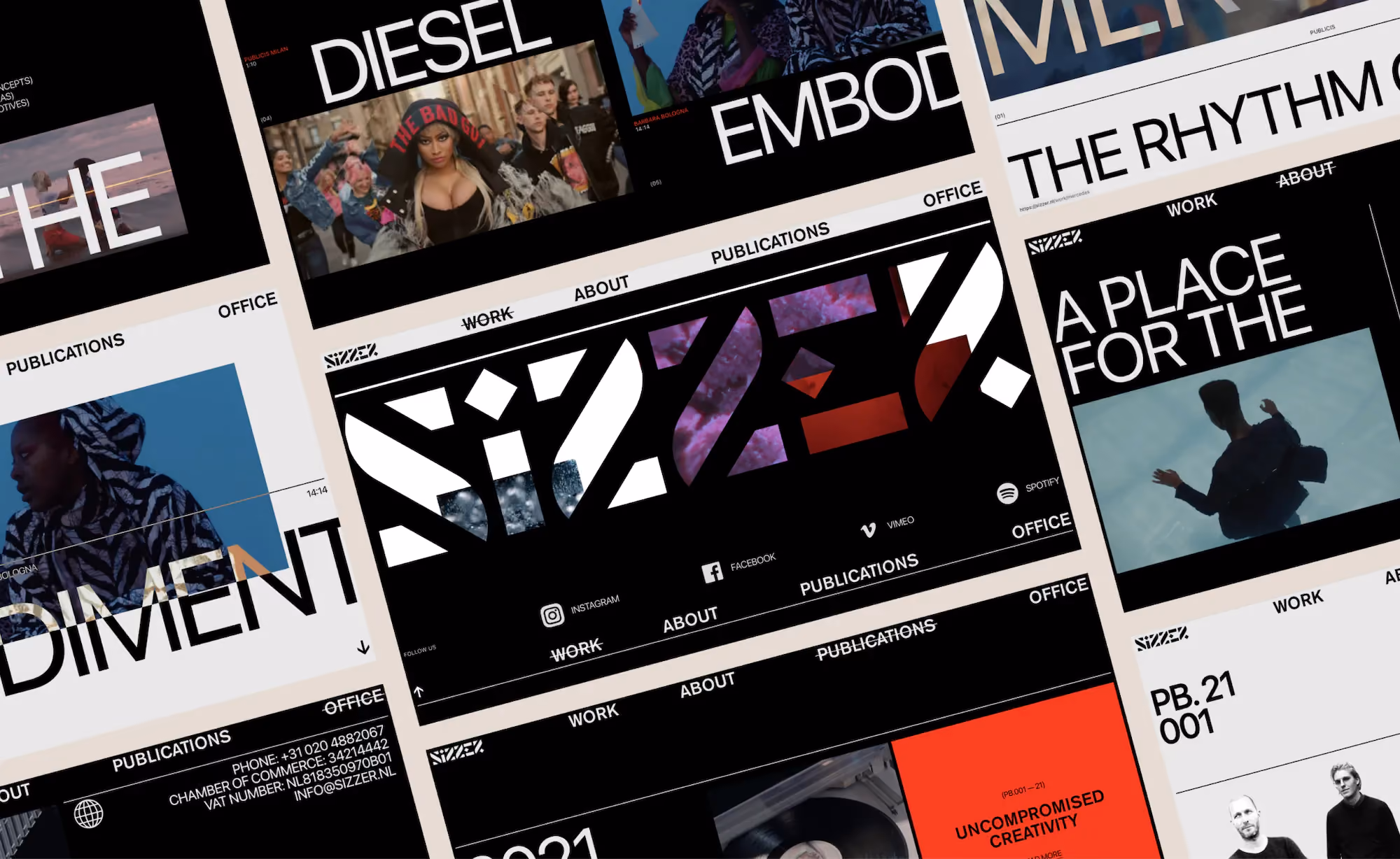 Sizzer website design, screen 7 of 7