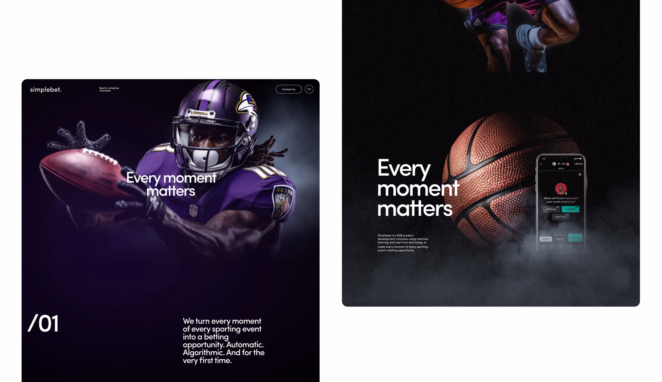 Simplebet website design, screen 6 of 6