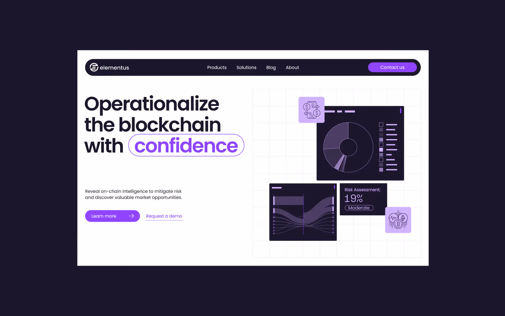 Elementus website design, screen 5 of 7