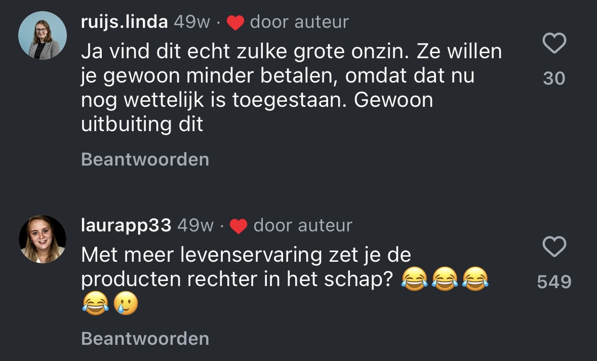 Reactie op een campagnevideo