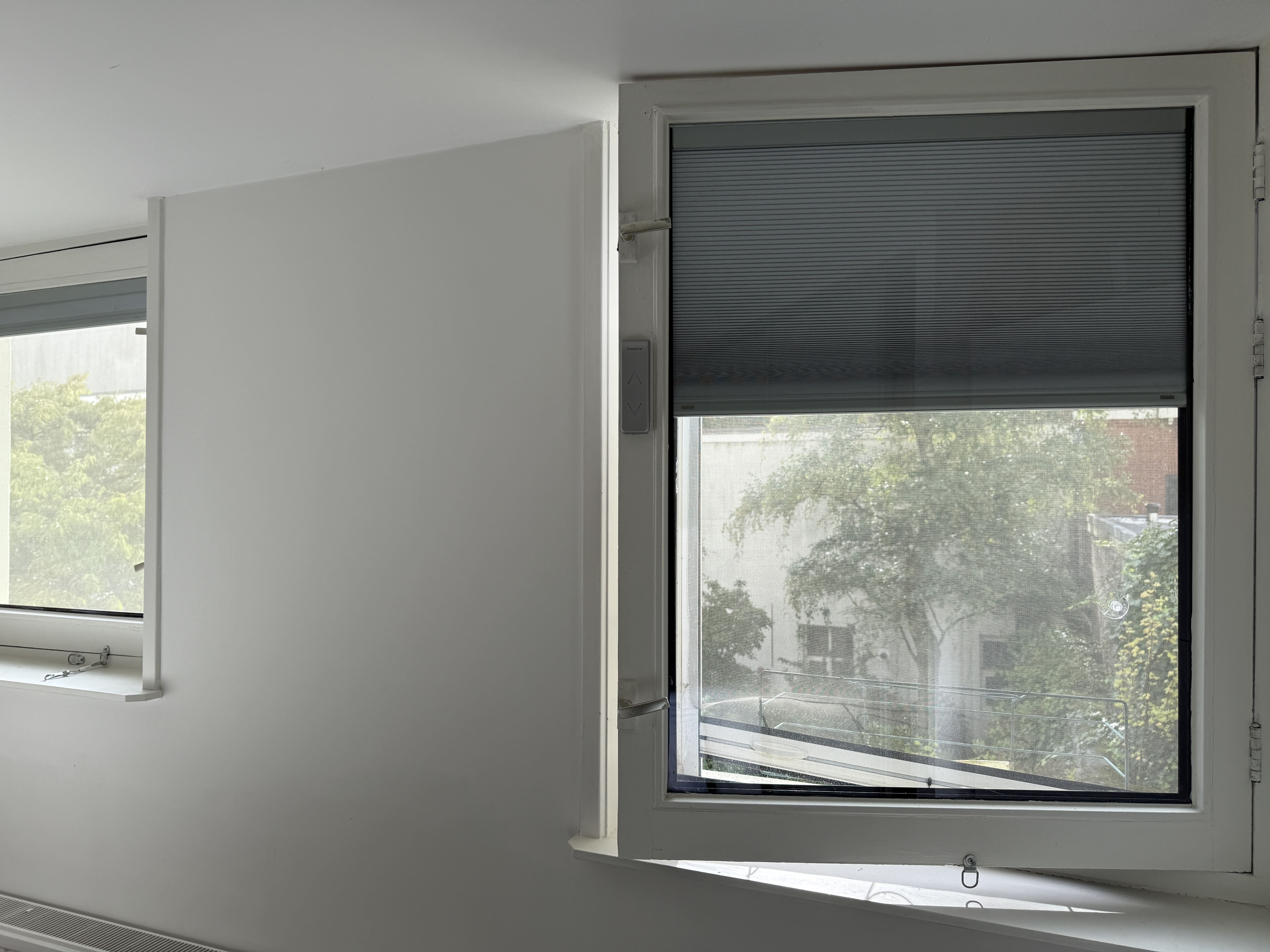 Isolatieglas met luxaflex slaapkamer