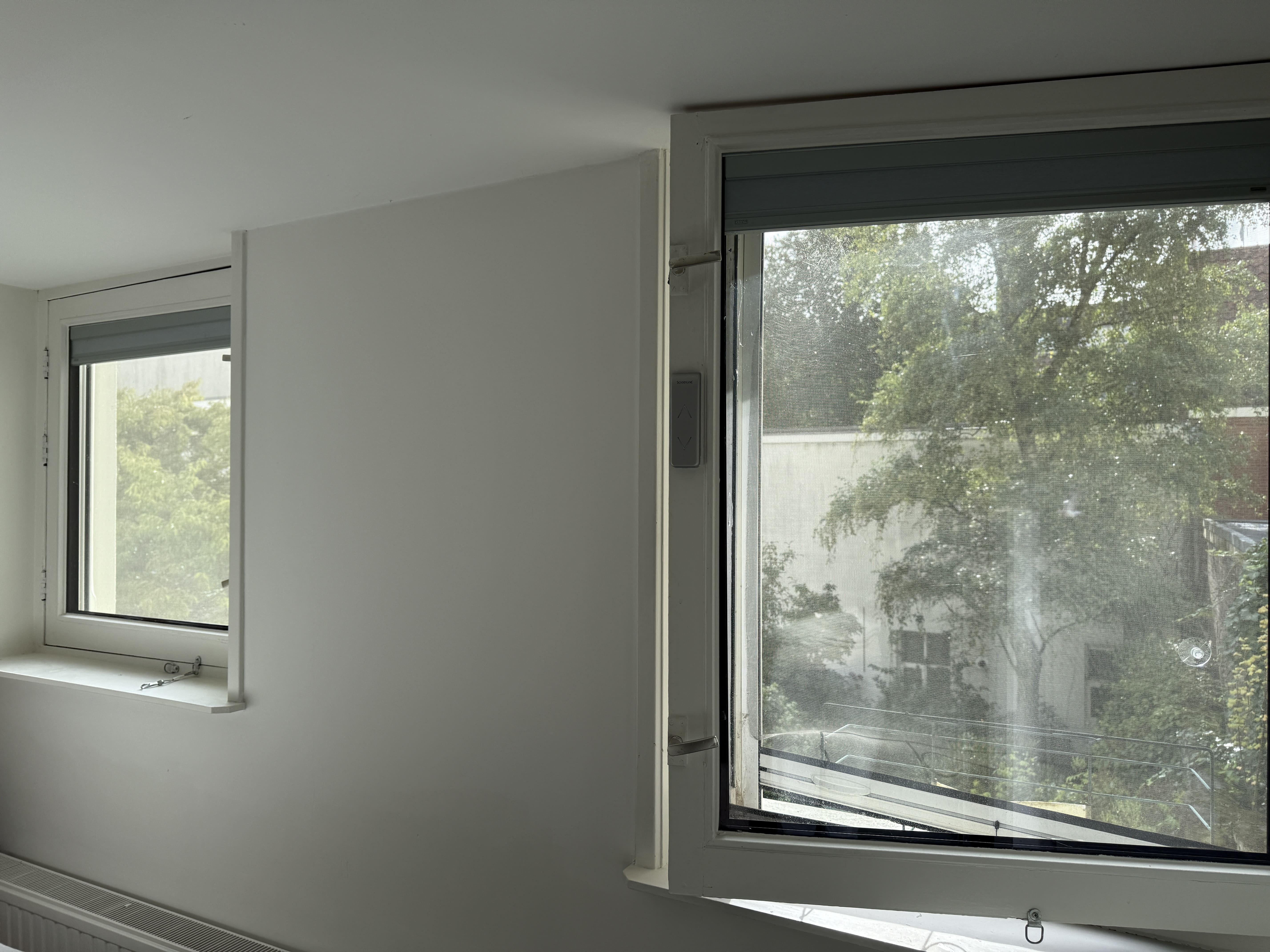 Isolatieglas met luxaflex slaapkamer