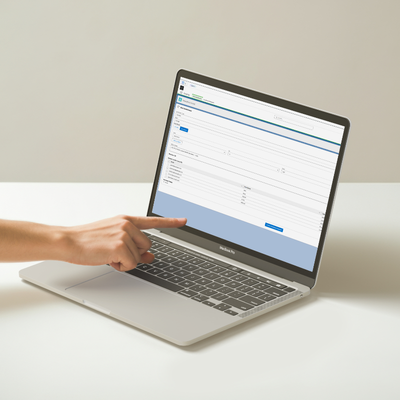 [interface] image of a computer showcasing educational software (for an edtech)