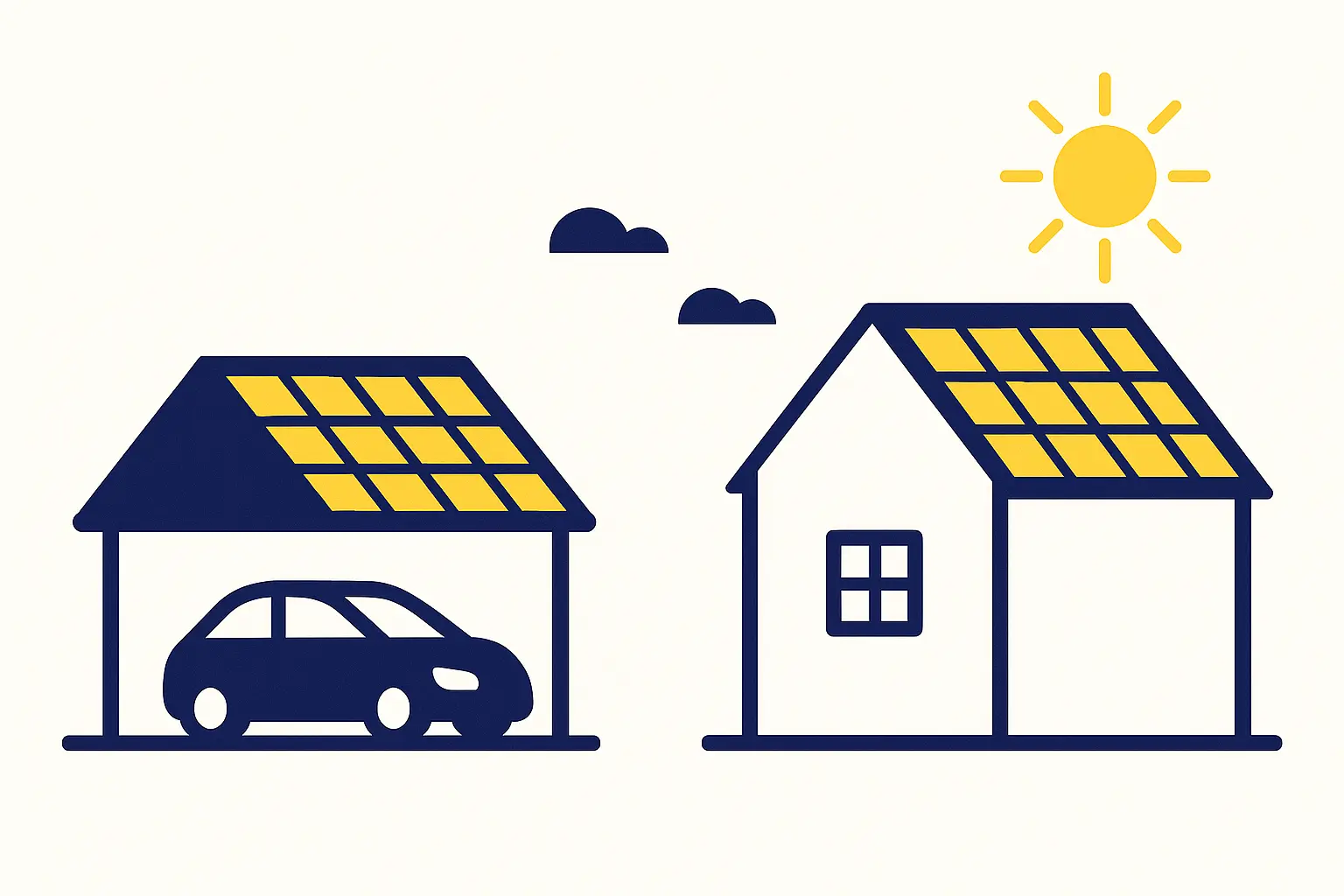 Carport solaire ou panneaux sur toiture : quelle solution choisir ?