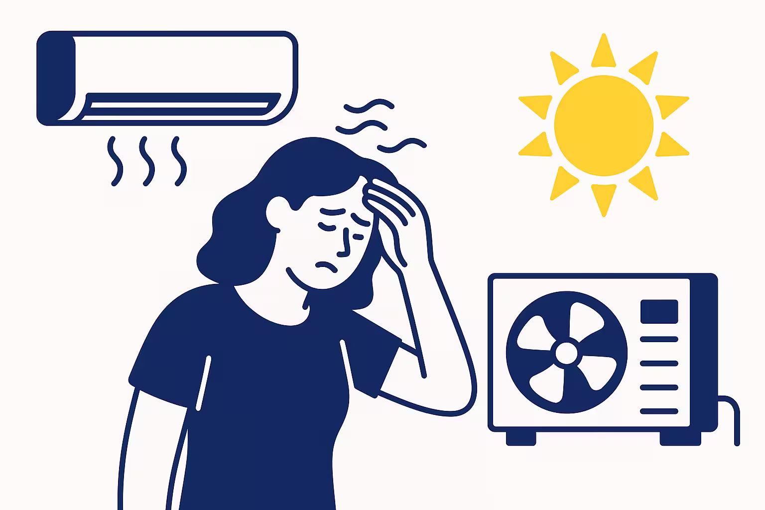 Faut-il installer une climatisation ou une pompe à chaleur réversible pour affronter la canicule ?