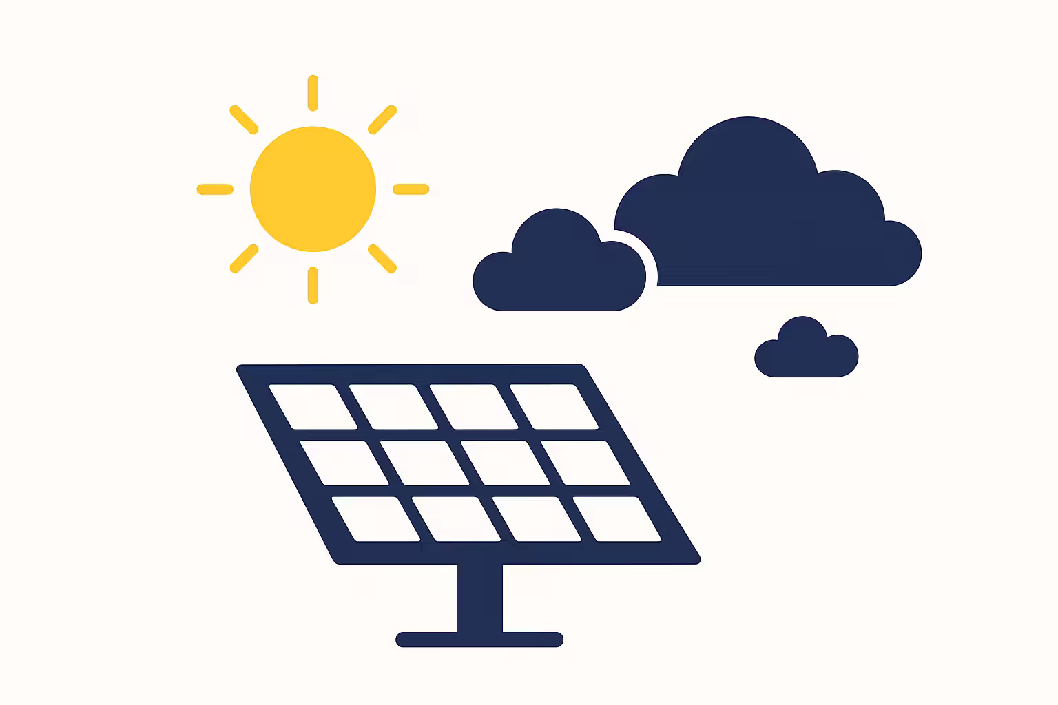 Panneaux solaires et météo : production réelle en hiver, été et jours nuageux