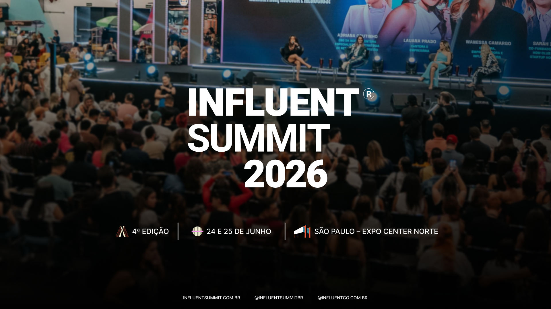 Influent&Co inaugura nova fase institucional e abre vendas para o Influent Summit 2026, palco de debates sobre Creator Economy, Copa e Eleições