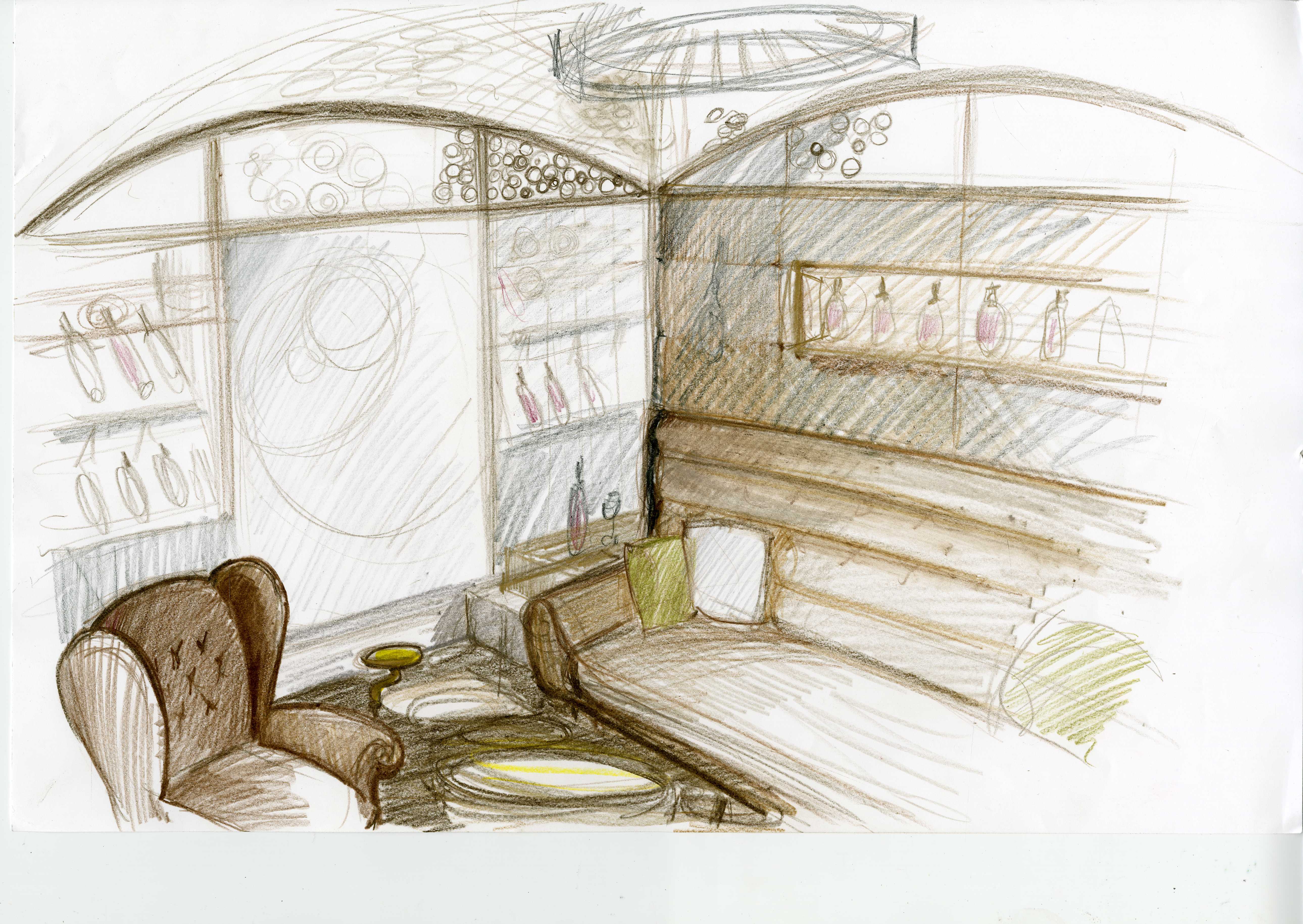 Wine Cellar - Detail Sketch