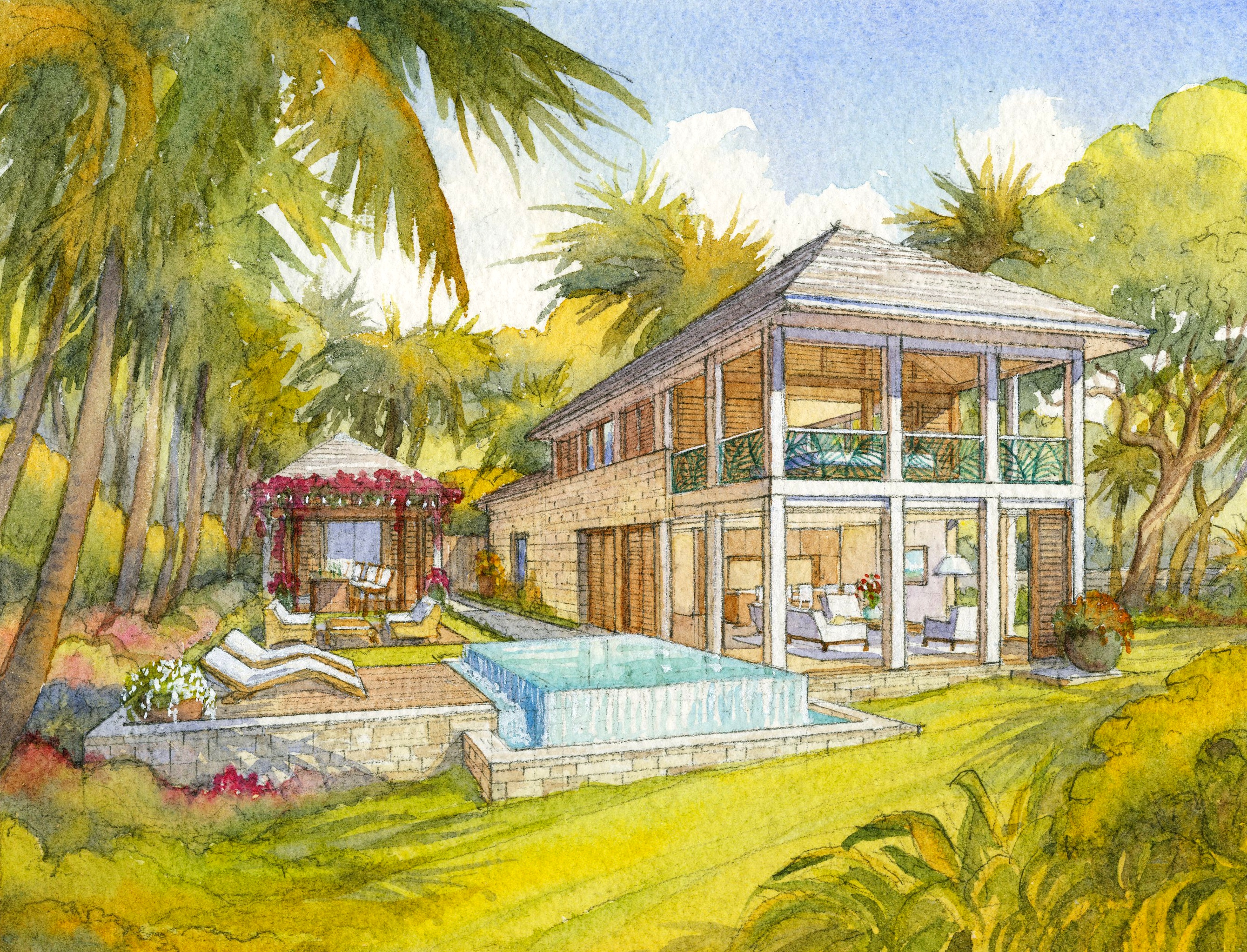 Pink Sands - Hillside Villa