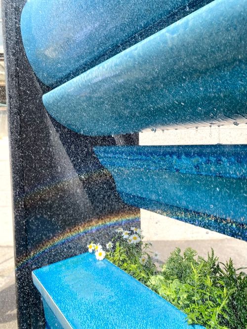 Terracotta Water Wall - Detail 2