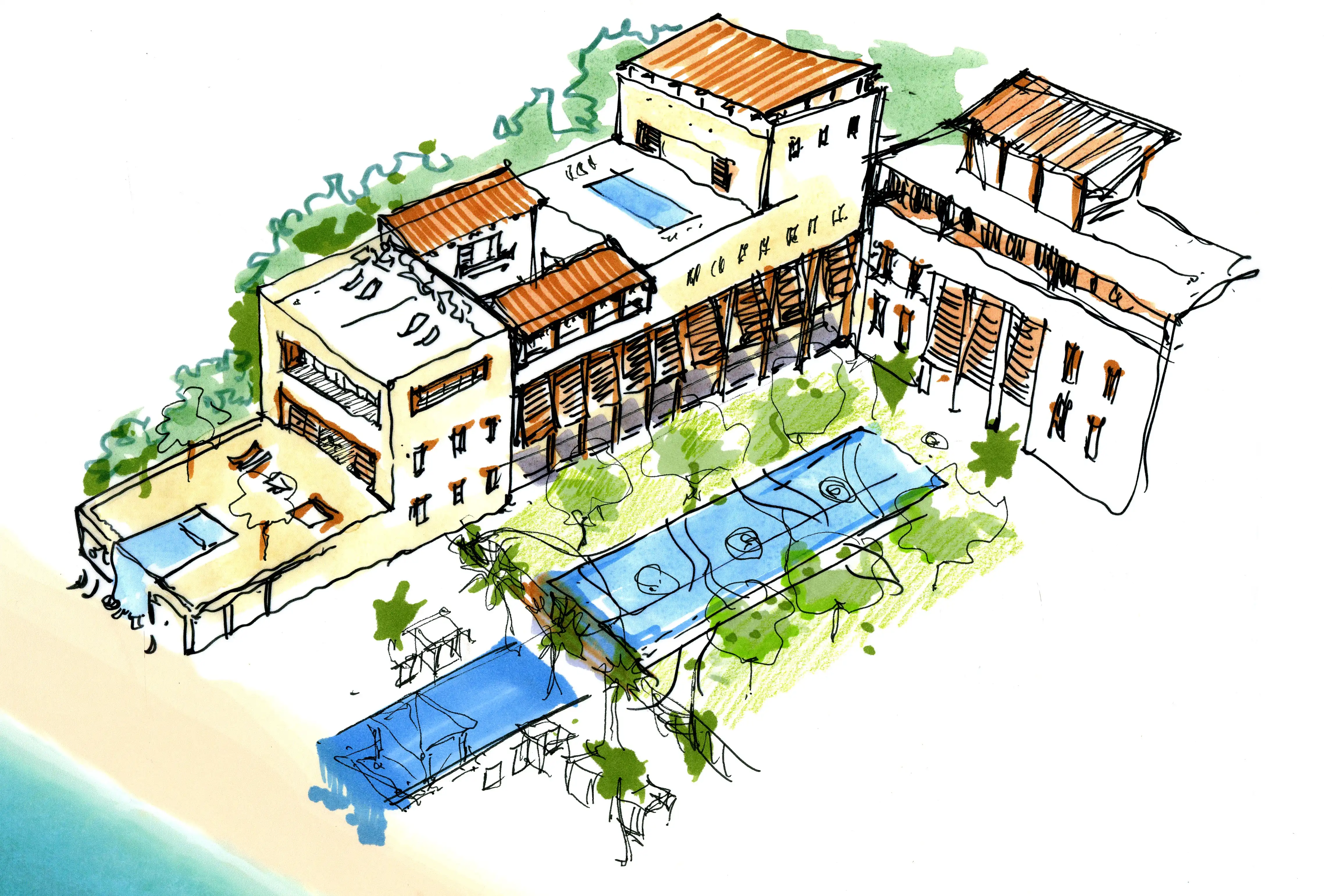 Mar de Indias - Hotel Sketch