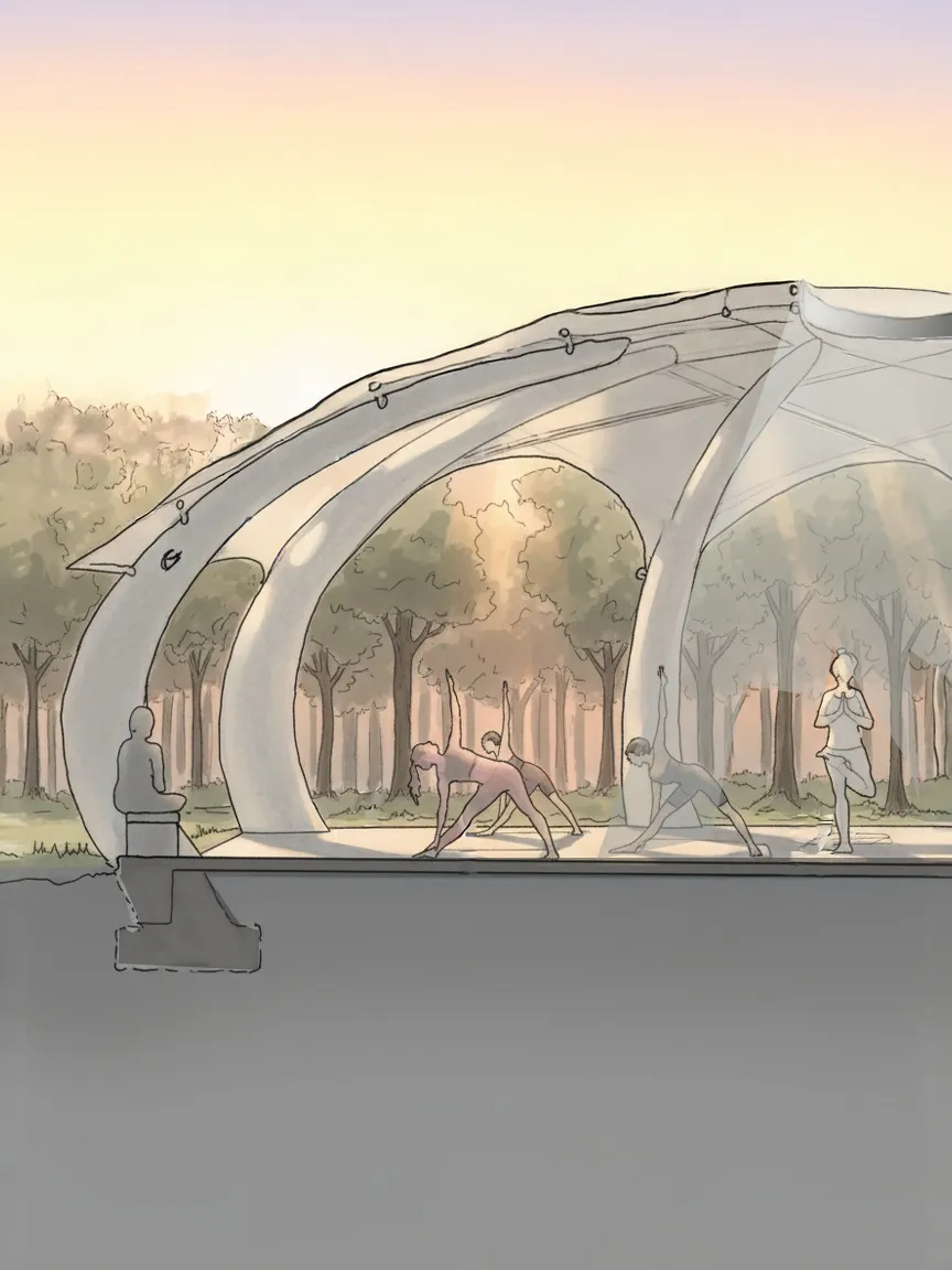 Margaret Pace Park - Pergola Section