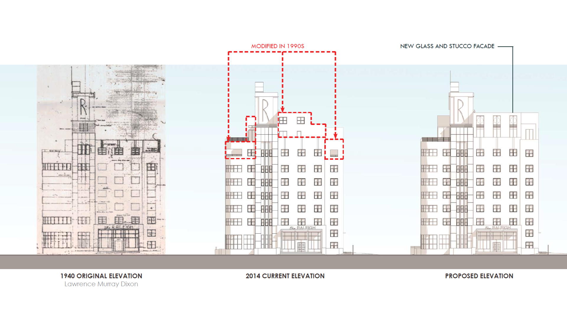 Raleigh Hotel Renovation - Facade