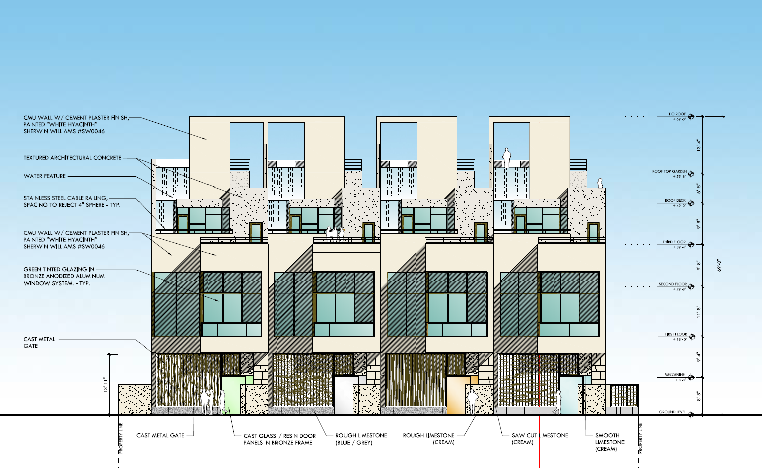 South Pointe Townhouses - Facade
