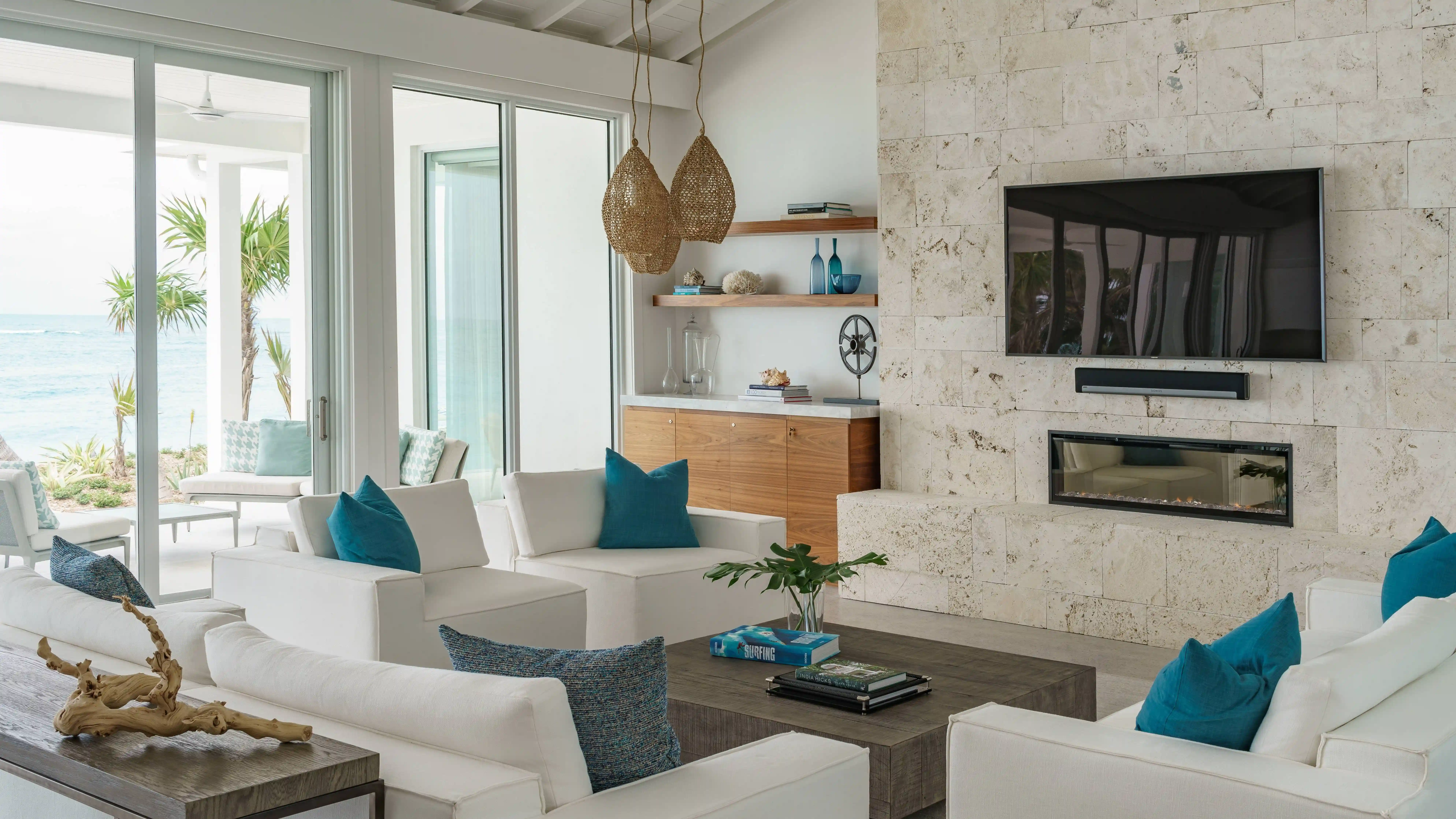 Cat Cay Residence Interiors - Living Area