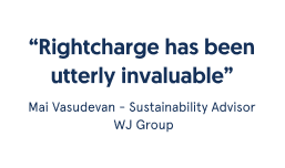"Rightcharge has been utterly invaluable" — Mai Vasudevan.