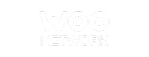 WOO NETWORK logo in white on a black background.