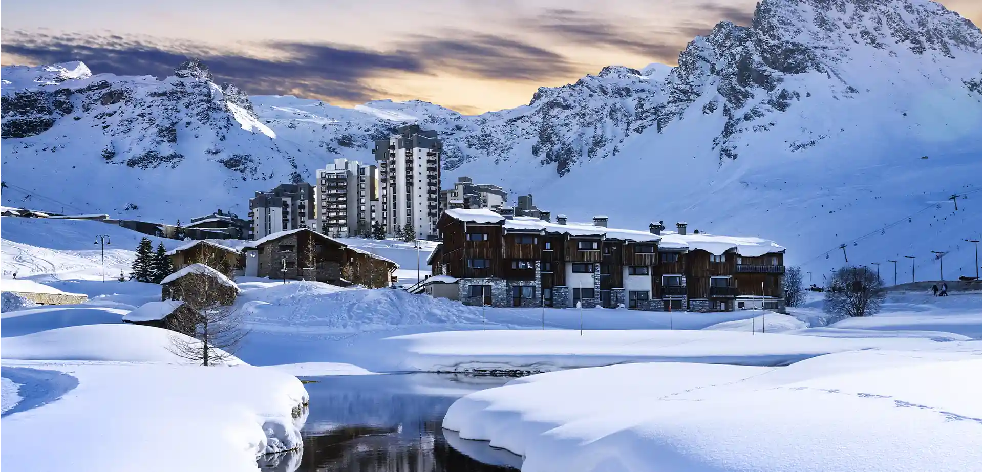 Tignes Val Claret en hiver