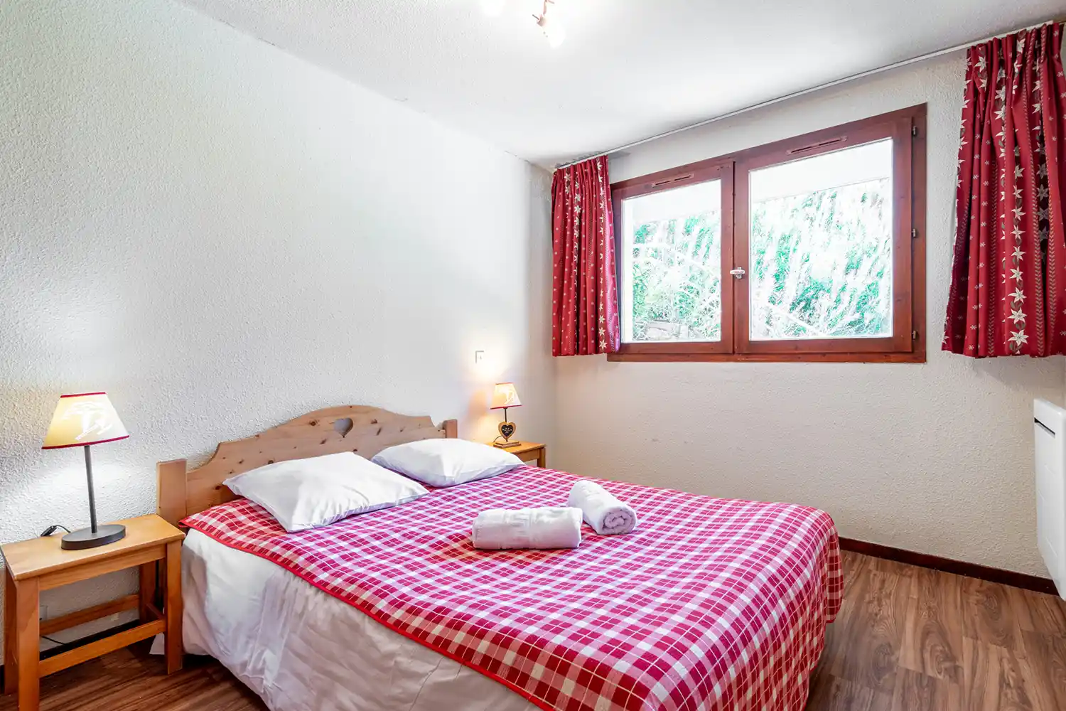 Chambre à coucher appartement à tignes