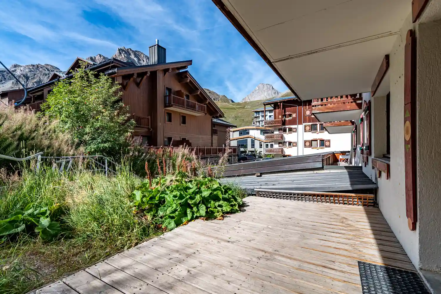 Terrasse appartement à Tignes Val Claret