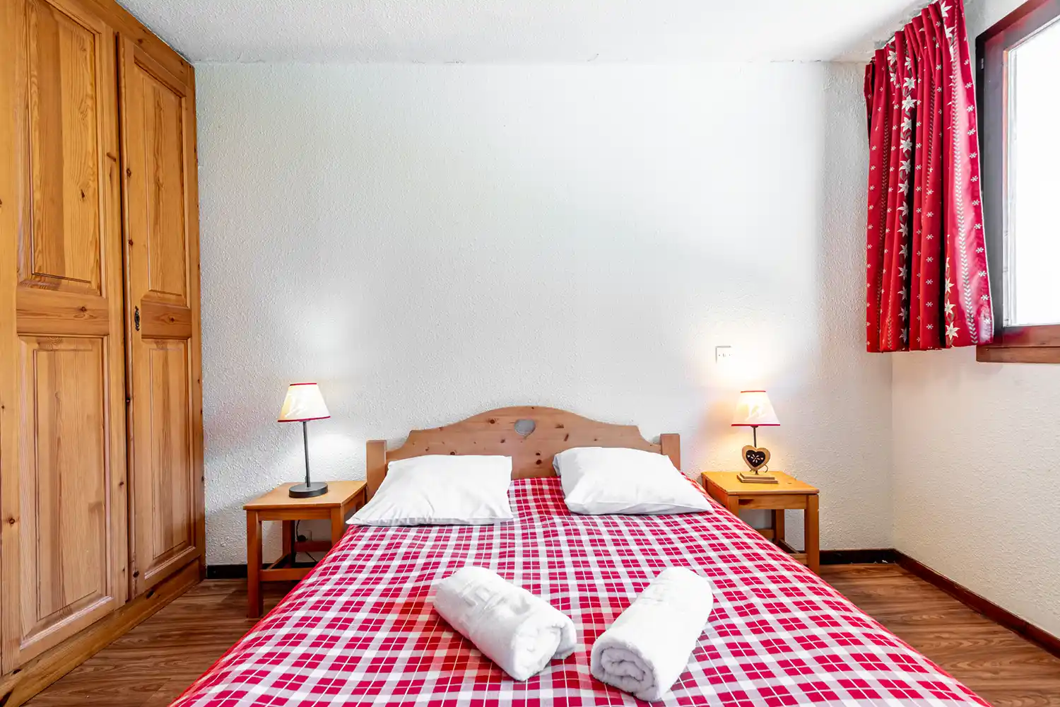 Chambre appartement à Tignes