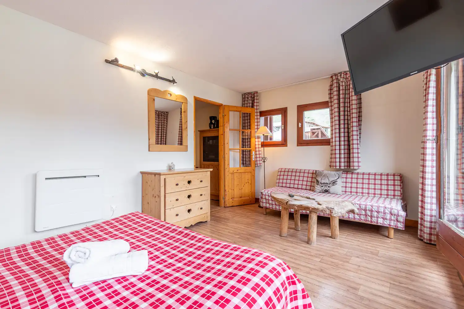Chambres appartement à tignes