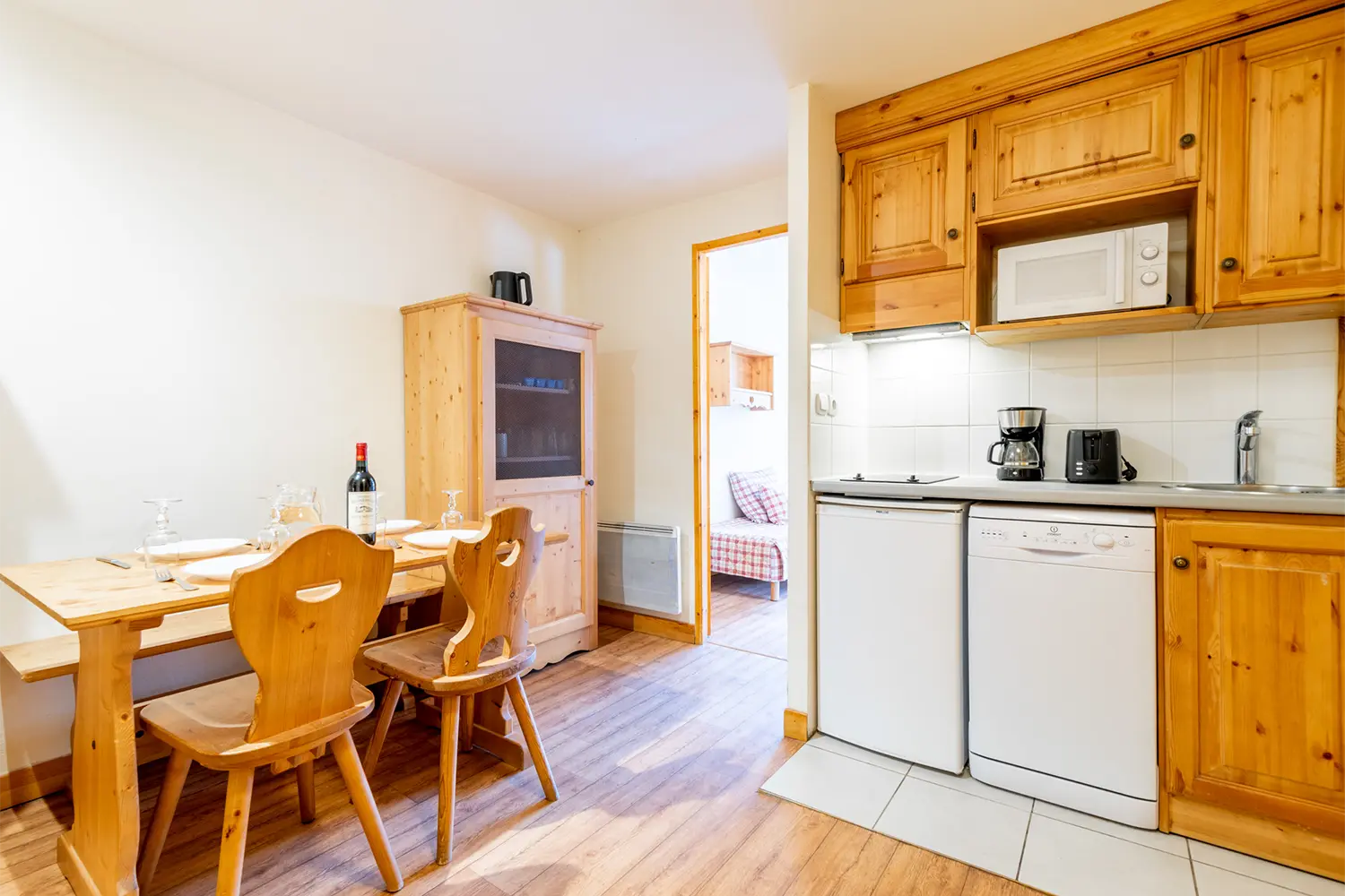 Coin repas appartement à tignes