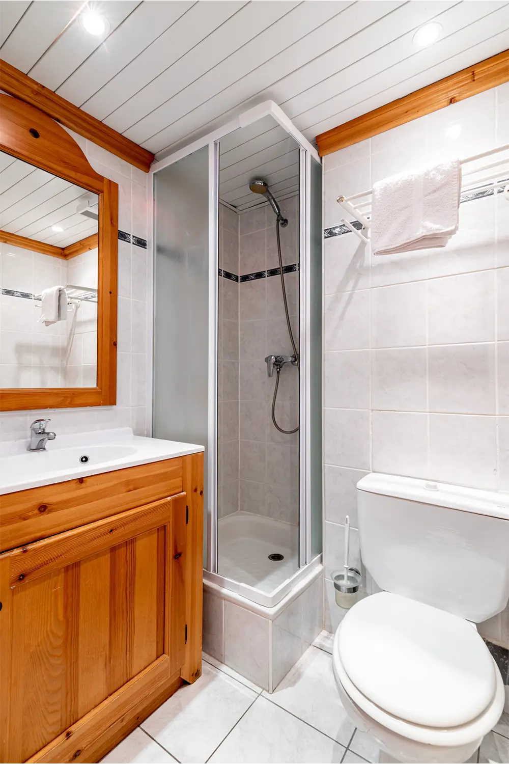 Salle de bain dans un studio