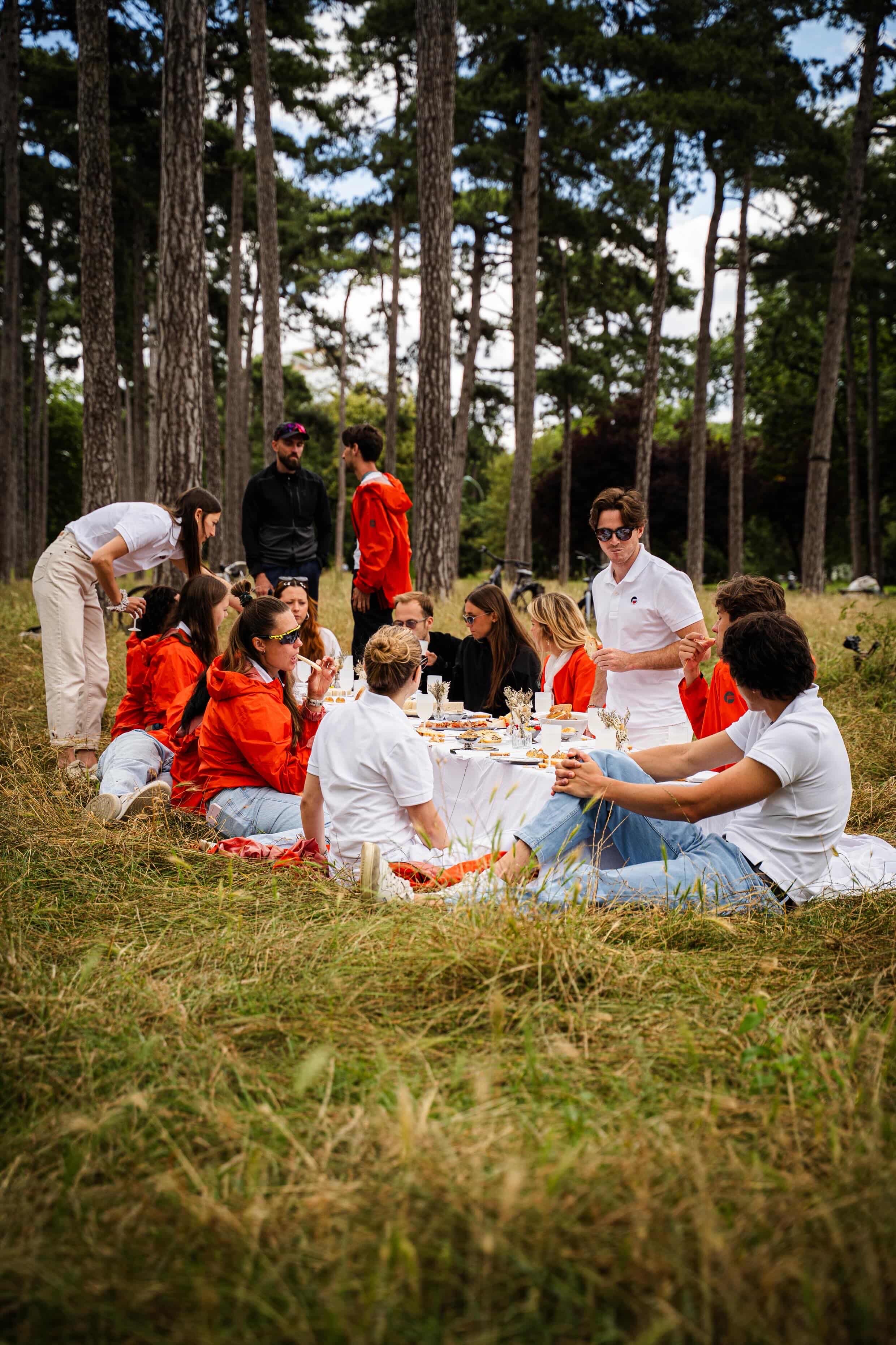 Ambiance nature événement sportswear de luxe Fusalp au Bois de Boulogne