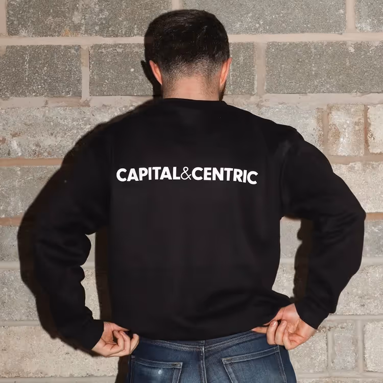 back of sweatshirt
